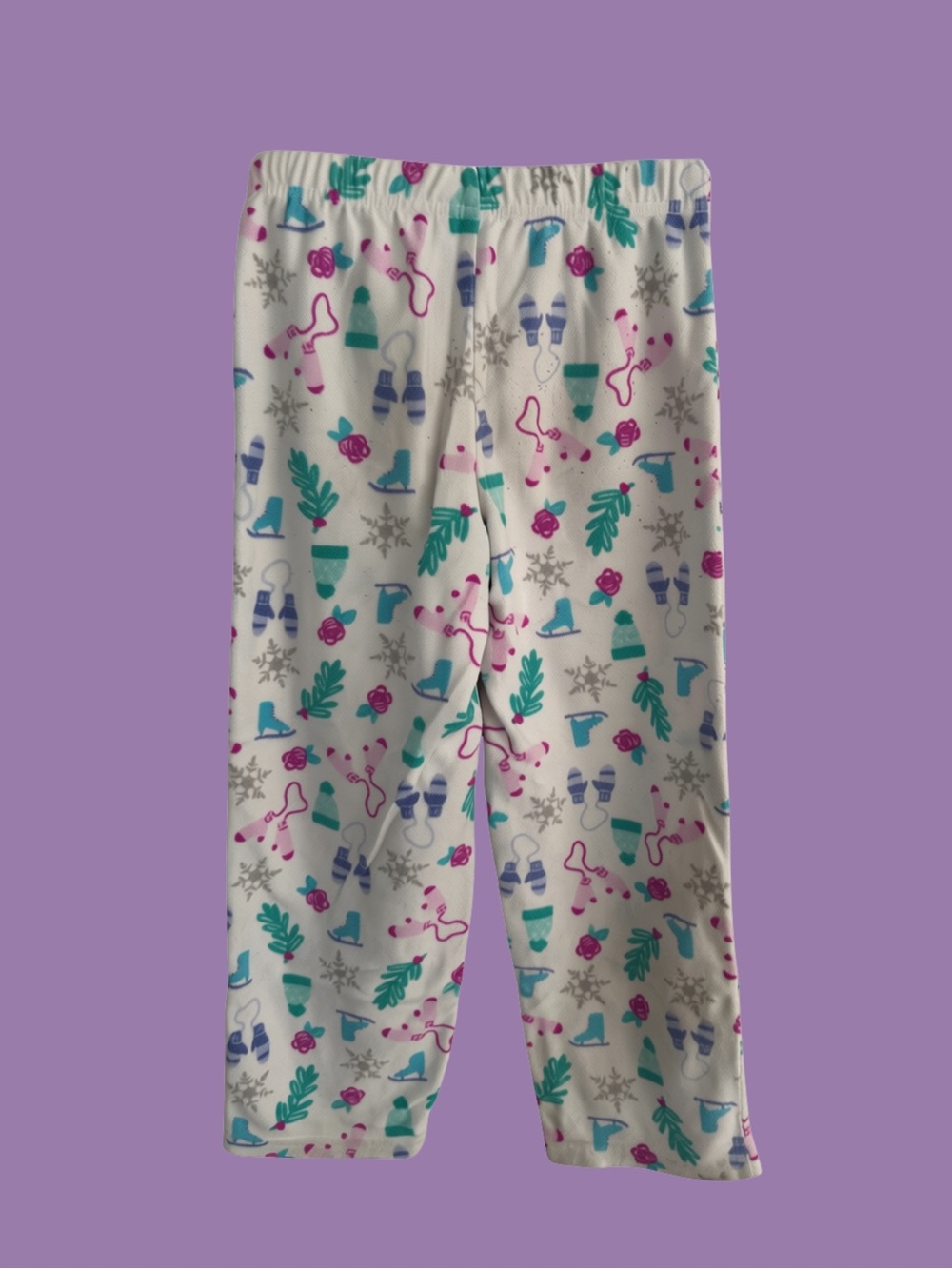 CARTER'S Festive Pajama Bottoms Snowflake SIZE 6 KID'S SMALL Cozy Christmas Fall